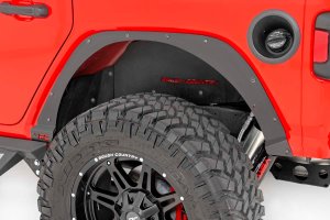 Jeep Wrangler Unlimited Fender Delete Kit - Front + Rear - Rough Country - Black - '18-'23